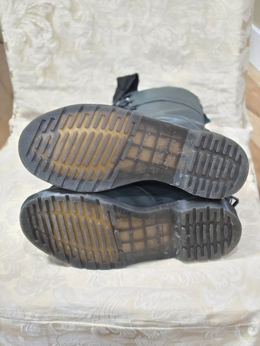 Dr. Martens Triumph 1914 Plaid Combat Boots with Satin Laces - Picture 12 of 12